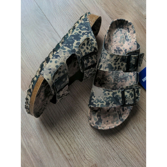 Birkenstock Arizona All Over Camo Sandals Vegan Rare - Picture 7 of 12